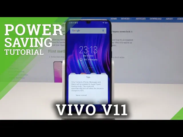 Video thumbnail for Power Saving Mode in VIVO V11 - Battery Saver