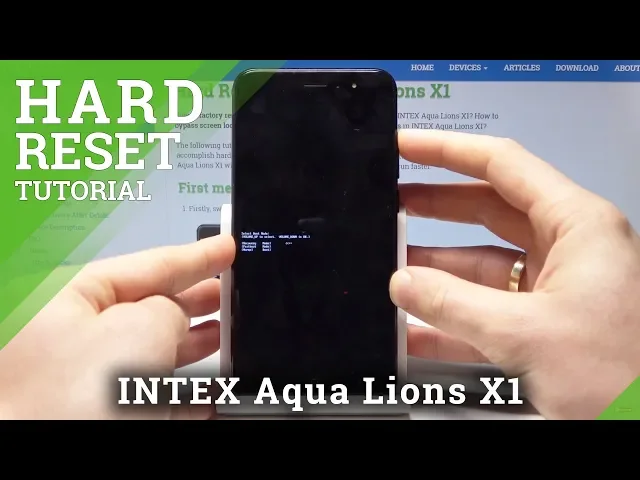 Video thumbnail for HARD RESET INTEX AQUA LIONS X1 - Bypass Screen Lock / Wipe Data