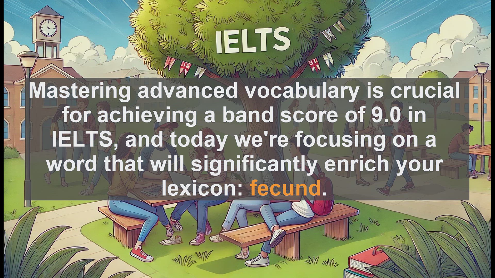 'Video thumbnail for 2000 Must Know IELTS 9.0 Vocabulary - Boost Your IELTS Score: Master the Word 'Fecund''