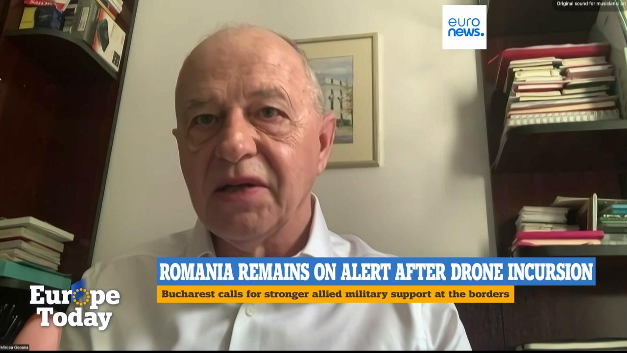 Video thumbnail for ‘Much better defence’ required to avert Russian drones, former Romanian NATO official tells Euronews
