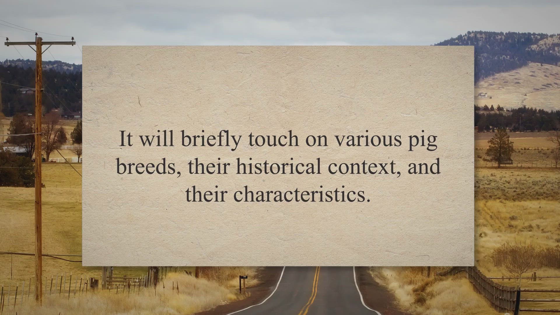 Video thumbnail for Exploring Pig Breeds: History and Unique Features