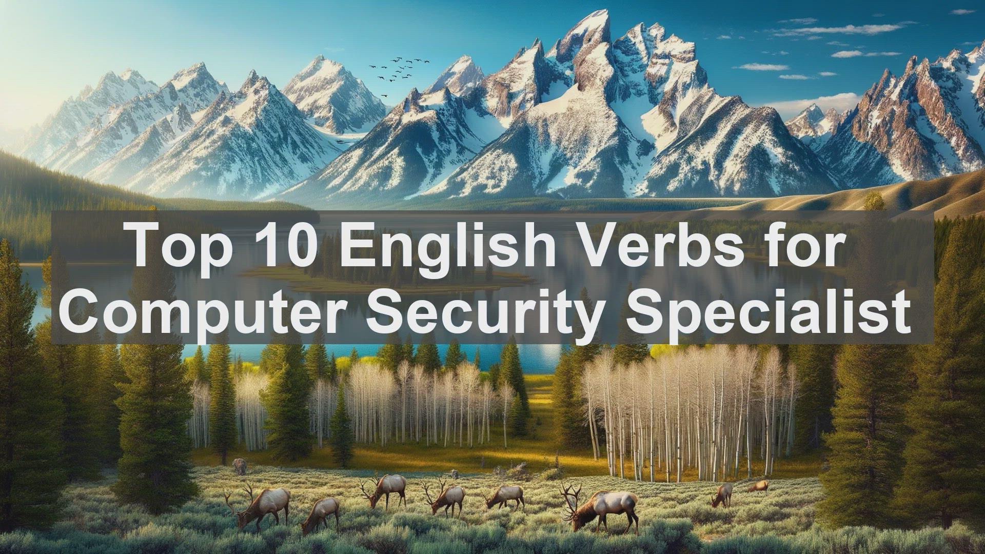 'Video thumbnail for Top 10 English Verbs for Computer Security Specialist'