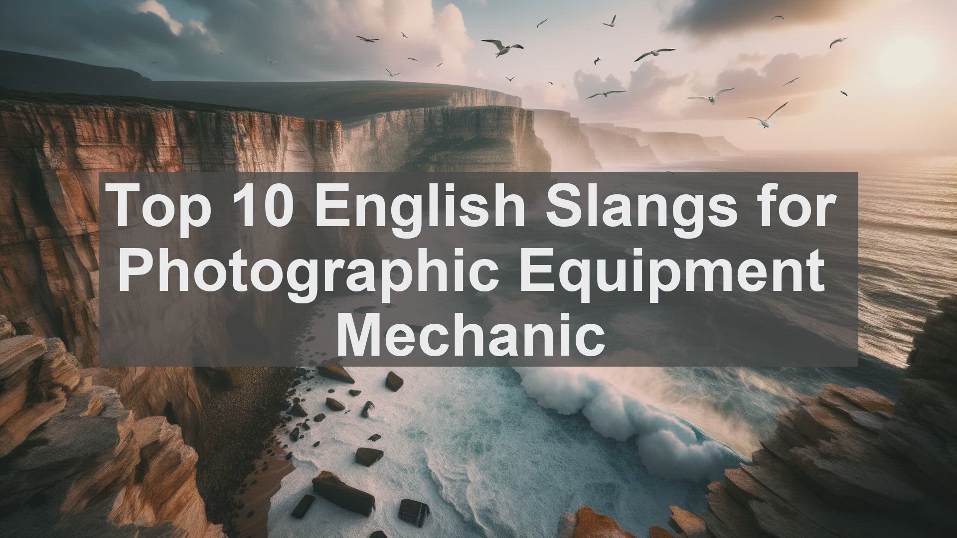 'Video thumbnail for Top 10 English Slangs for Photographic Equipment Mechanic'