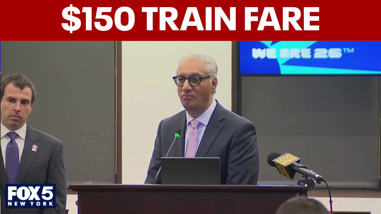Video thumbnail for FULL: NJ Transit CEO defends $150 train fare for World Cup trips to MetLife