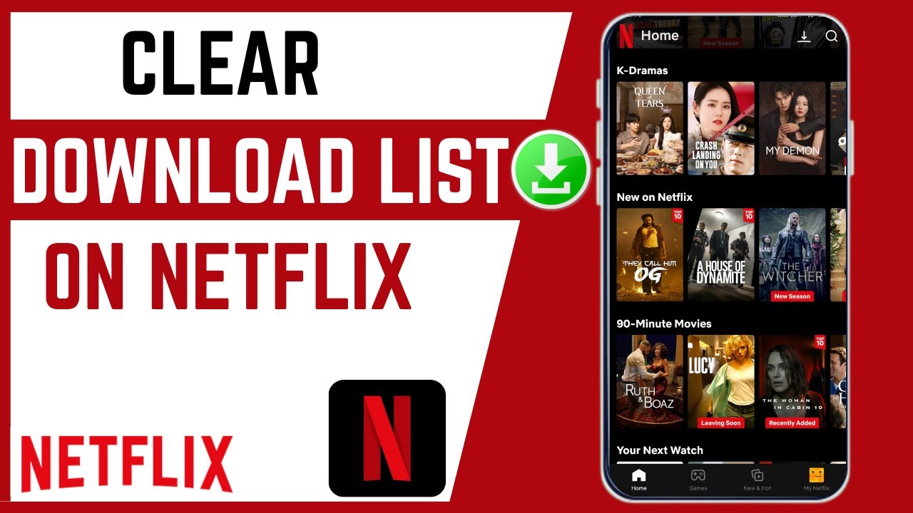 Video thumbnail for How To Clear Download List On Netflix Account