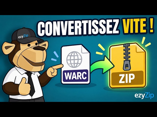 Video thumbnail for 📦 Comment convertir WARC en ZIP en ligne gratuitement | Sans installer de logiciel