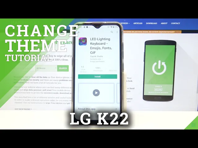 Video thumbnail for How to Download LED Keyboard on LG K22 – Apply LED Keyboard
