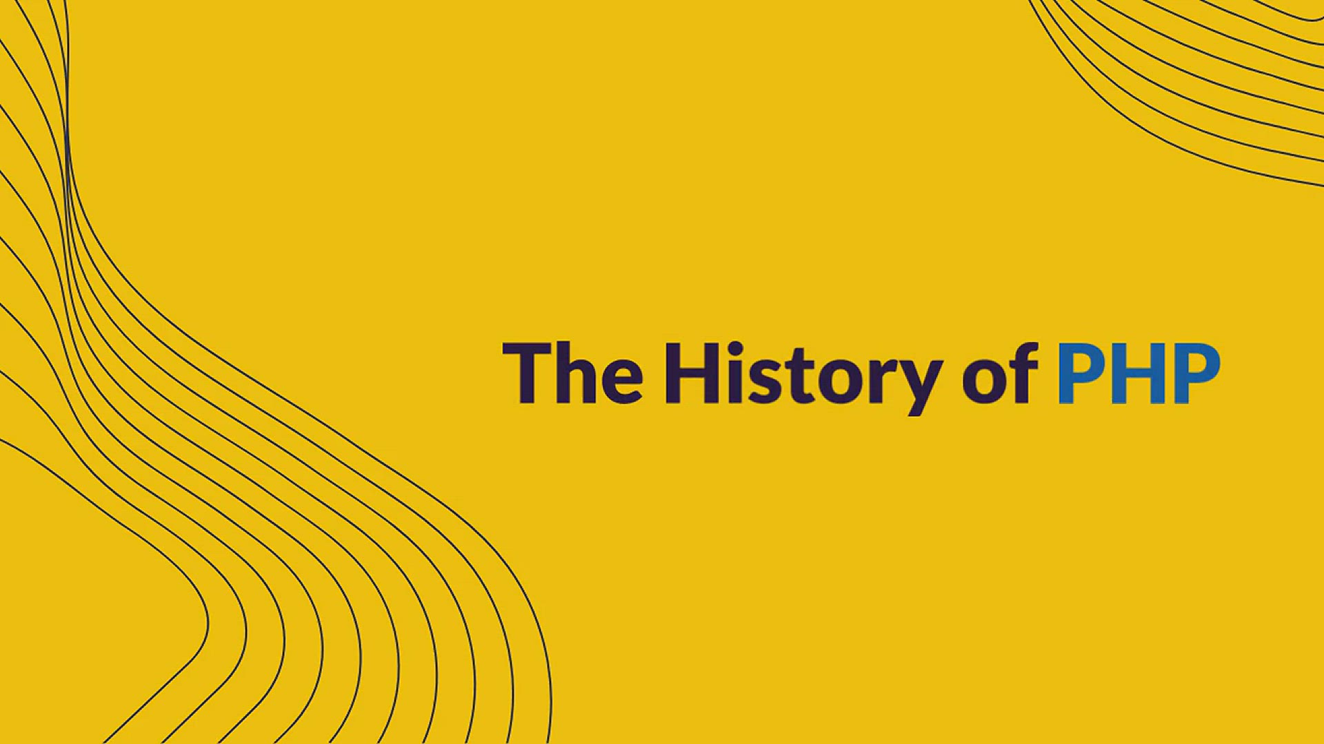 'Video thumbnail for The History of PHP'