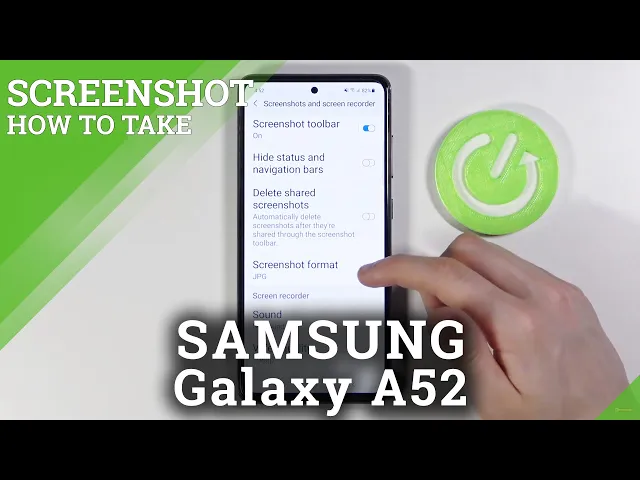 Video thumbnail for How to Change Screenshot Format in SAMSUNG Galaxy A52 – Set Up Screenshot