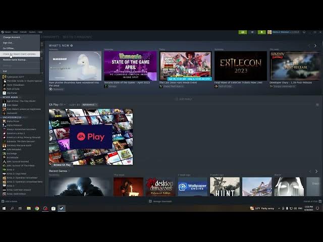 Video thumbnail for How To Check For Updates On Steam 2023 | Steam NEW UI UPDATE