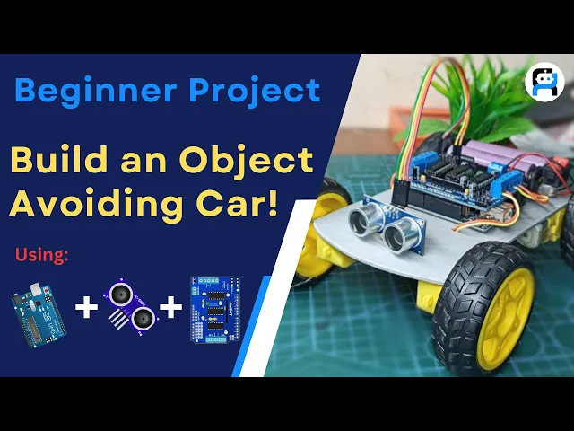Video thumbnail for Arduino-based object avoiding car using a Hc-sr04 ultrasonic sensor and L298N motor  driver shield