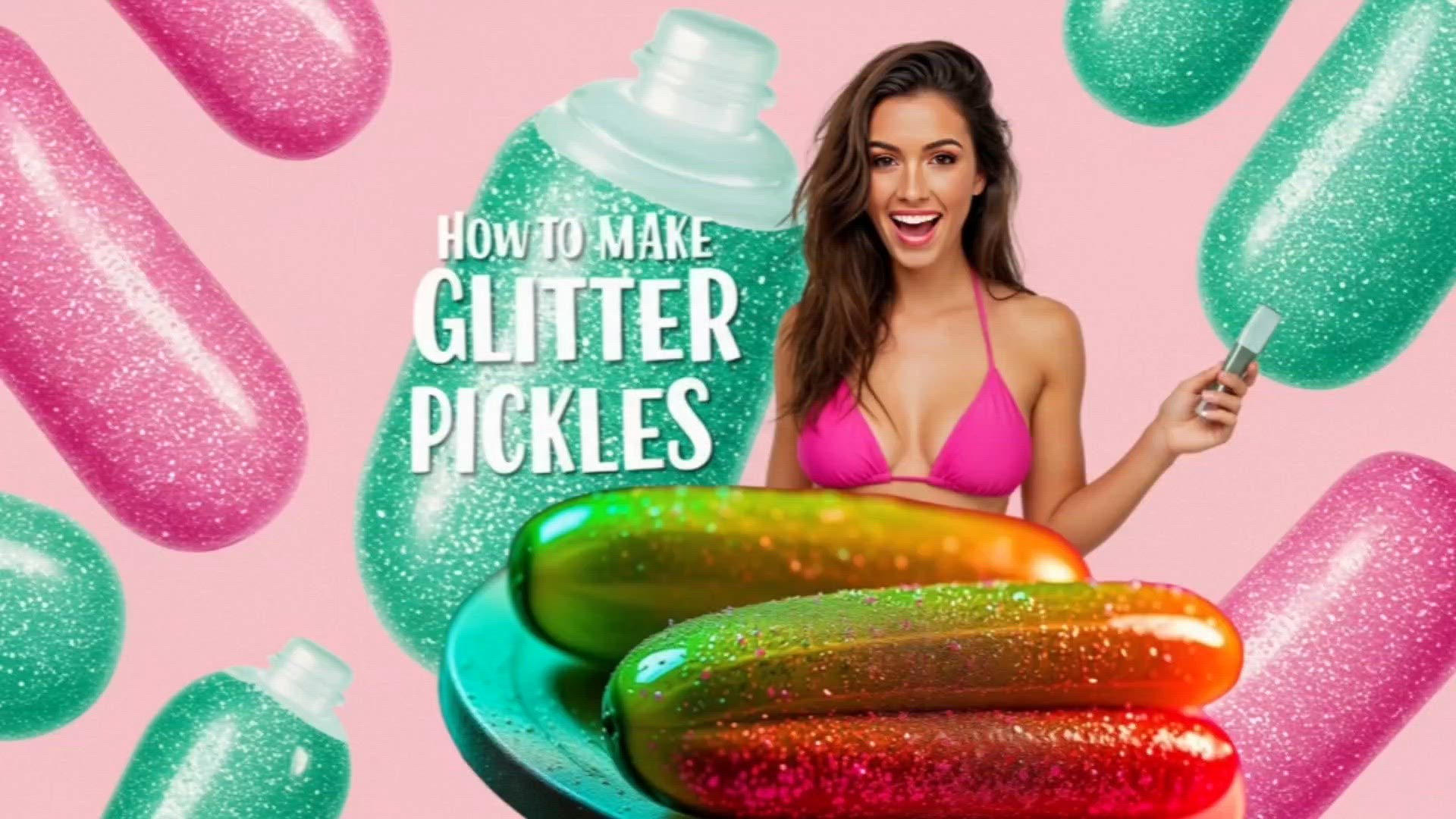 Video thumbnail for How to Make Glitter Pickles