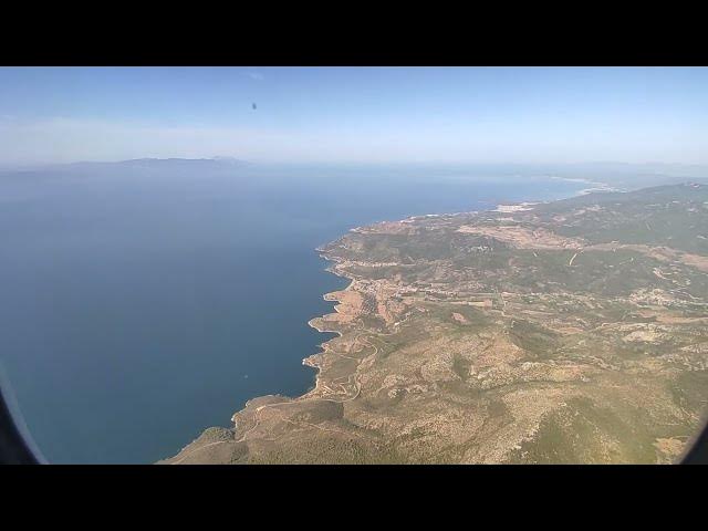 Video thumbnail for ✈️ Landing in Izmir — Window Seat Arrival into İzmir Adnan Menderes Airport 🇹🇷🌊