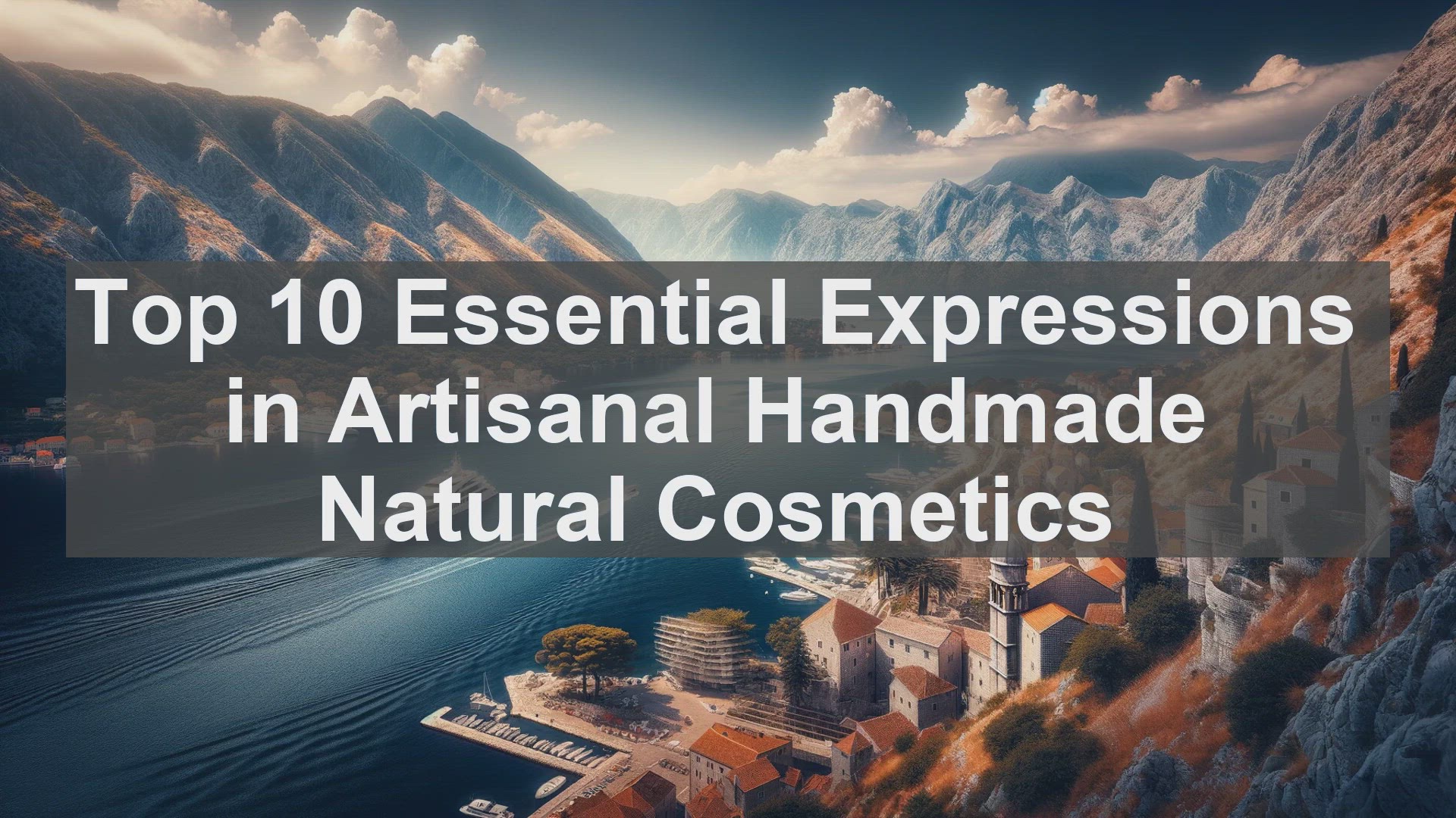 'Video thumbnail for Top 10 Essential Expressions in Artisanal Handmade Natural Cosmetics'