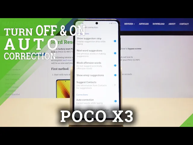 Video thumbnail for How to Use Autocorrection on POCO X3 – Turn On Autocorrection