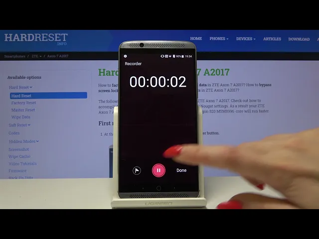 Video thumbnail for How to Record Sounds in ZTE Axon 7 2017 – Use Sound Recorder