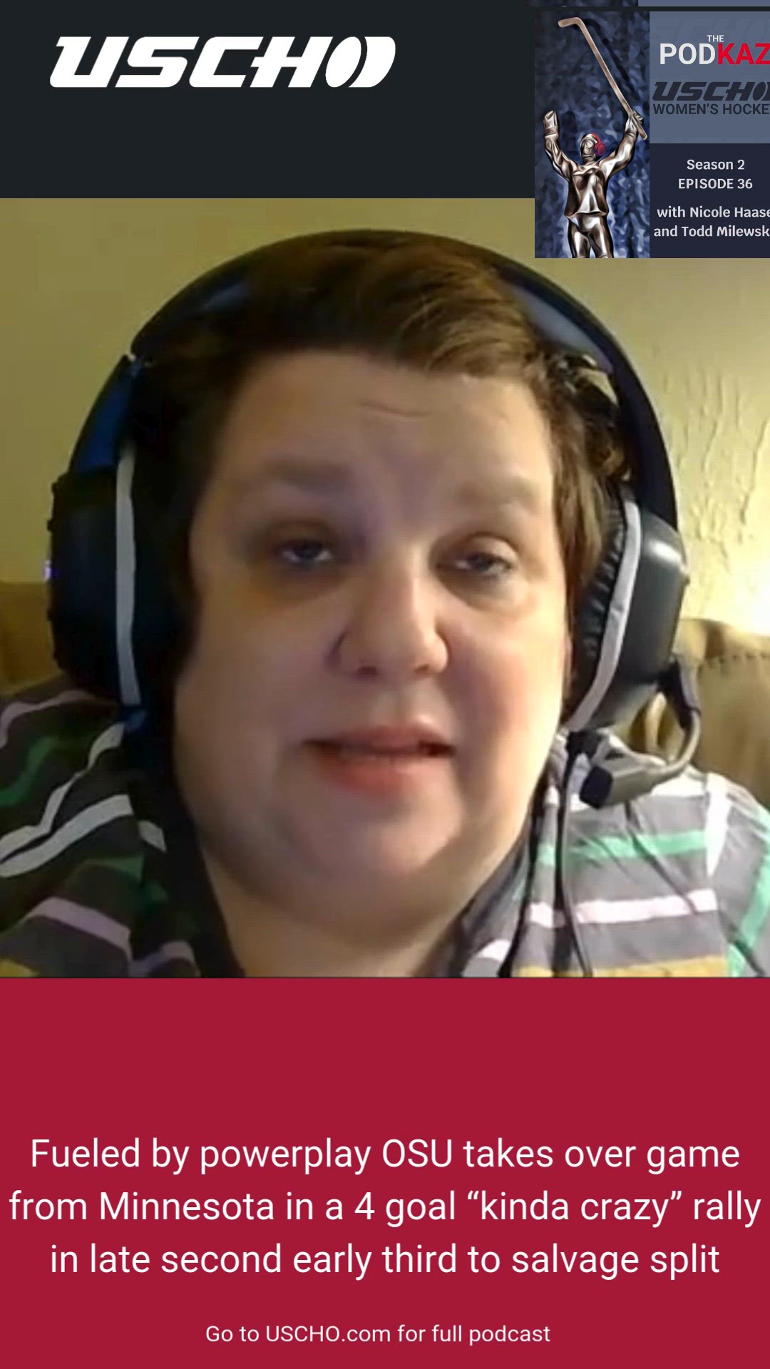 Video thumbnail for OSU Women's hockey rallies in kinda crazy fashion to earn split