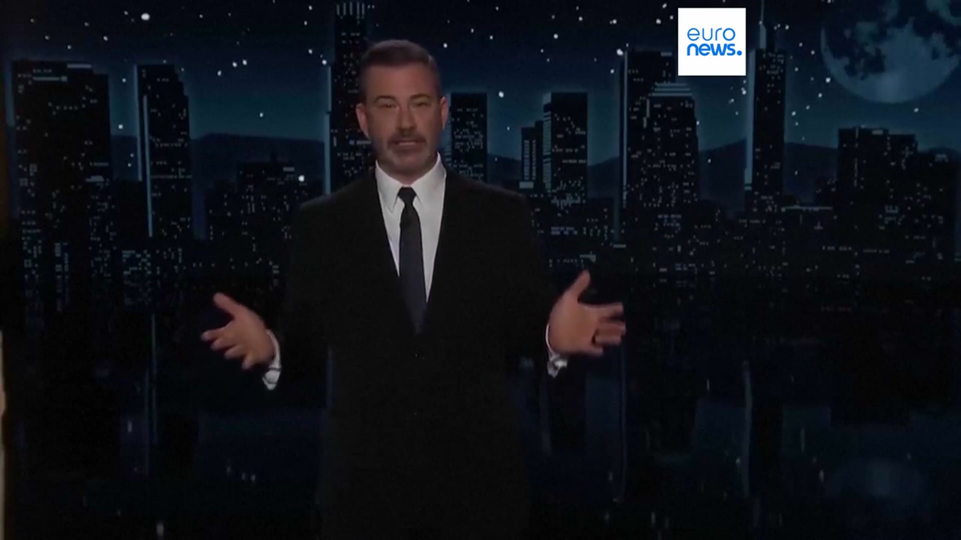 'Video thumbnail for Jimmy Kimmel's late-night show taken off air over remarks about Charlie Kirk’s death'