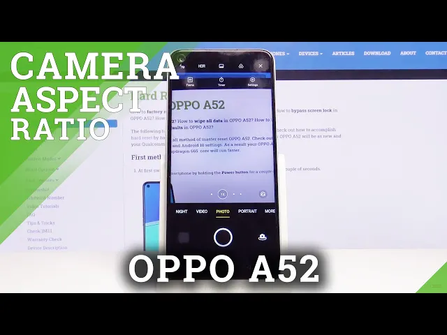 Video thumbnail for How to Change Aspect Ratio in OPPO A52 – Manage Camera Settings