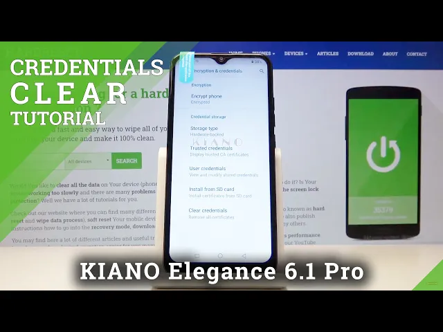 Video thumbnail for How to Clear Credentials in KIANO Elegance 6.1 Pro – Delete Certificates