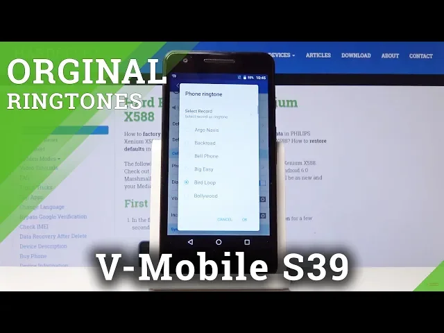 Video thumbnail for How to Set Up Ringtone in Philips Xenium X588 - Change Ringtone