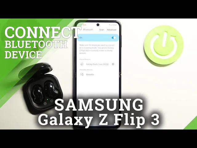Video thumbnail for How to Pair SAMSUNG Galaxy Z Flip3 with Buds Live - Bluetooth Connection