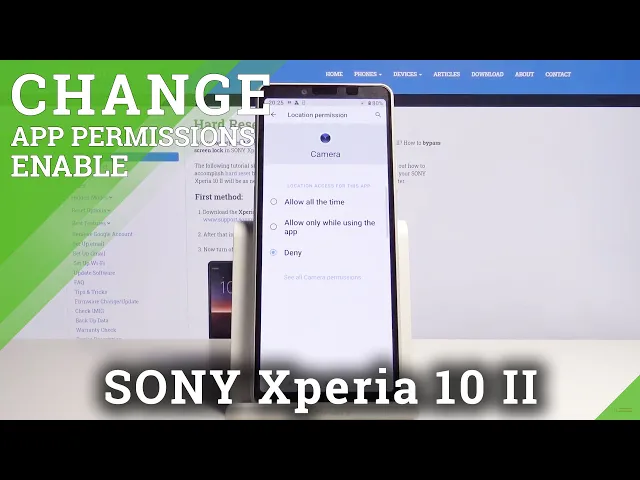 Video thumbnail for How to Manage App Permissions in SONY Xperia 10 II – Check App Permissions