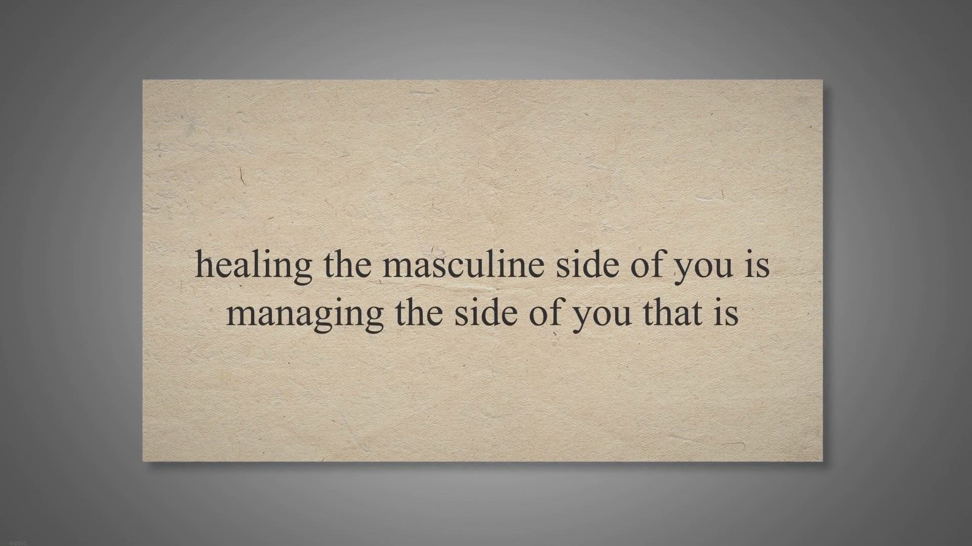 Video thumbnail for HOW TO HEAL WOUNDED MASCULINE ENERGY IN A FEMALE