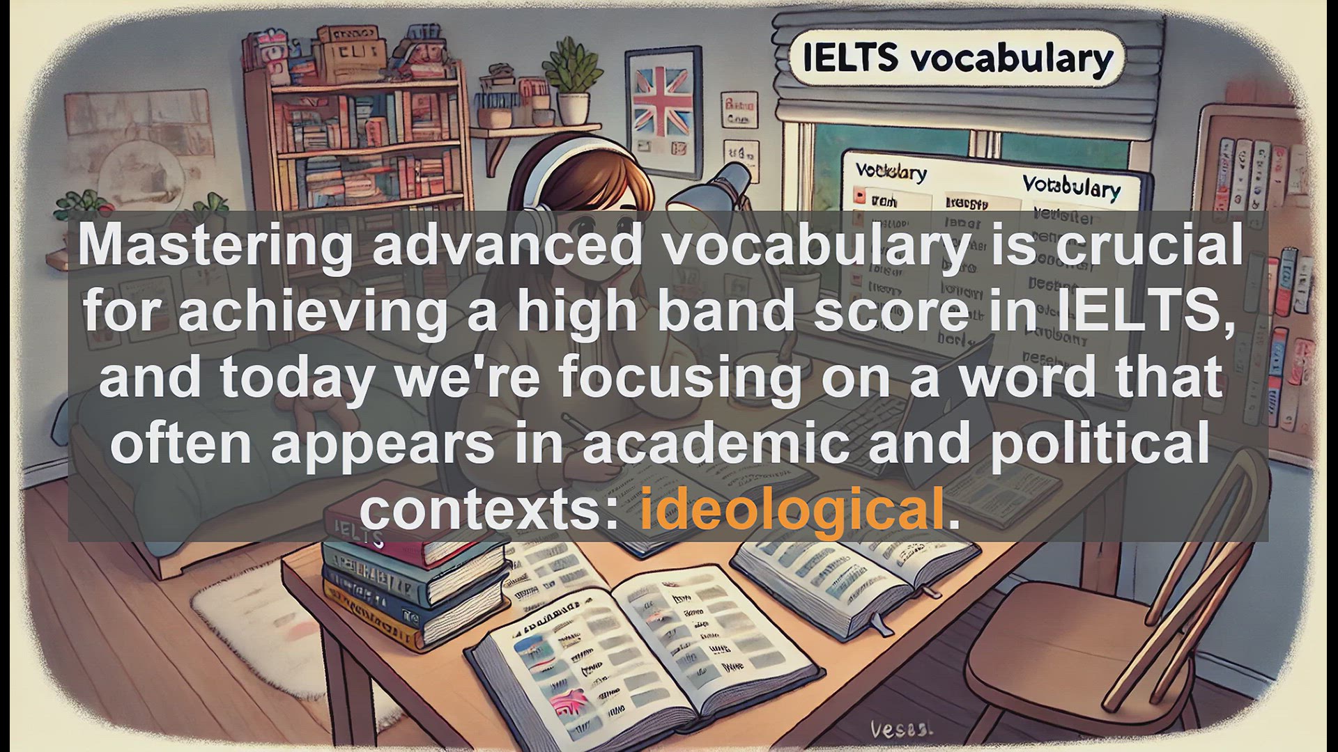 'Video thumbnail for 5000 Must Know IELTS 8.0 Vocabulary - IELTS Vocabulary: Understanding and Using 'Ideological''