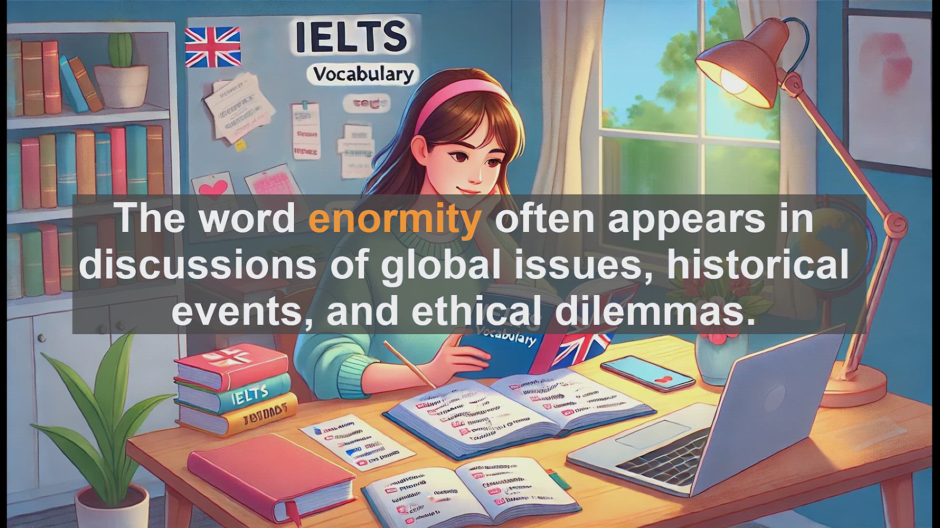 'Video thumbnail for 5000 Must Know IELTS 8.0 Vocabulary - Mastering 'Enormity': Boost Your IELTS Score to 8.0+'