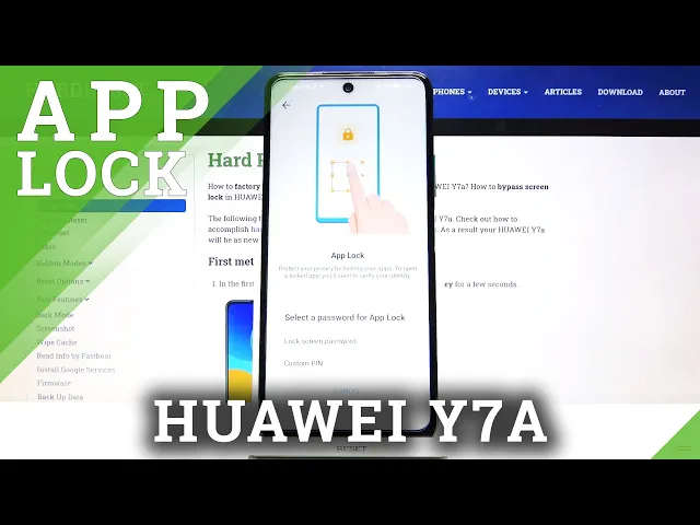 Video thumbnail for Huawei Y7a   Lock and Unlock Apps with Fingerprint