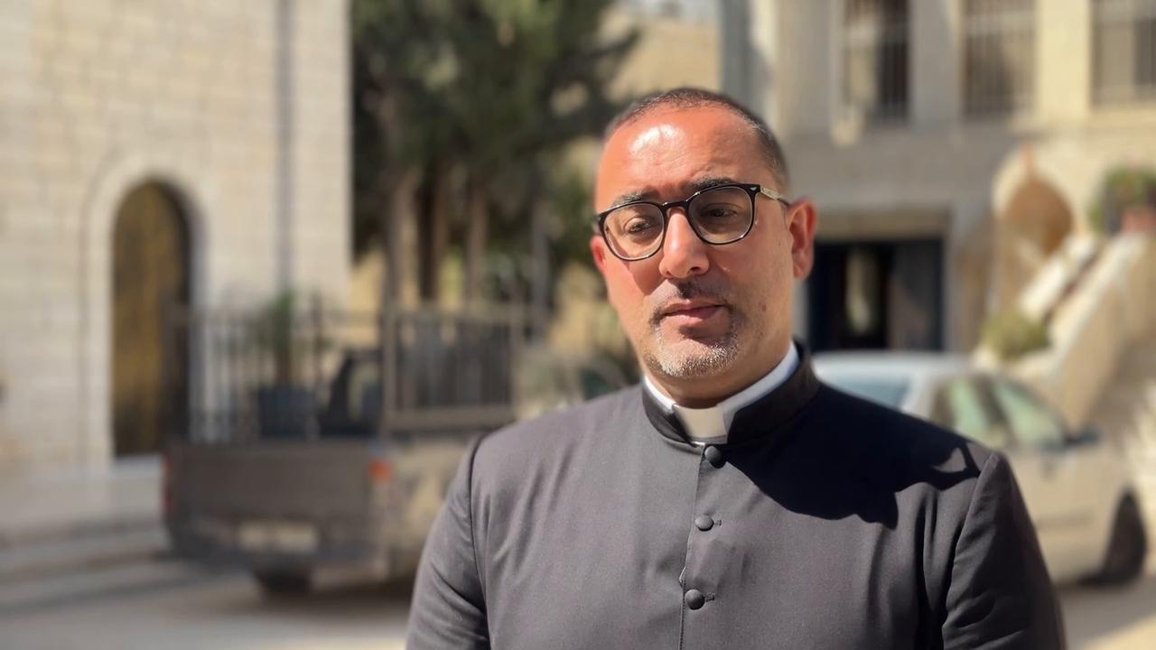 Video thumbnail for Palestinian Christian forced out of dream home by Israeli occupiers attacks.