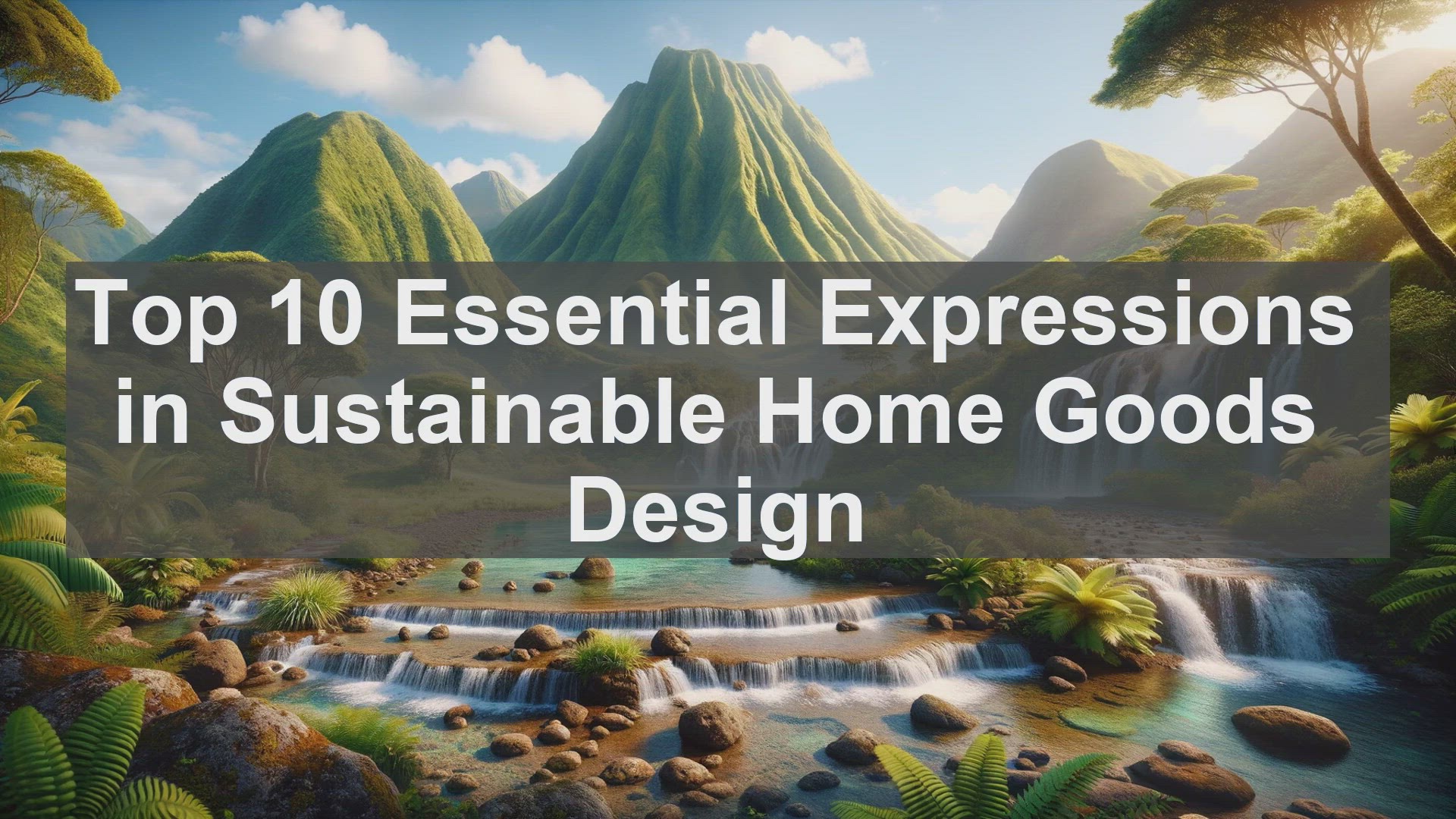 'Video thumbnail for Top 10 Essential Expressions in Sustainable Home Goods Design'