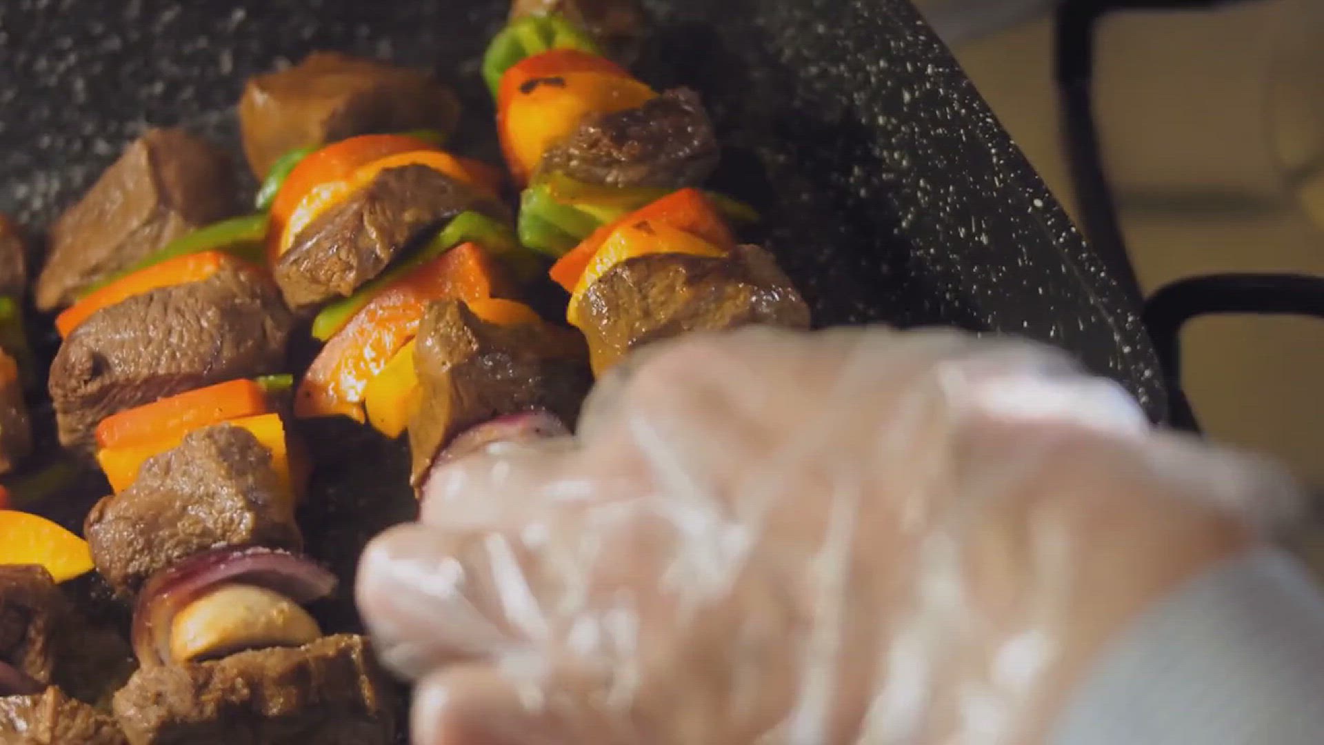 'Video thumbnail for Beef and Cherry Tomato Skewers'