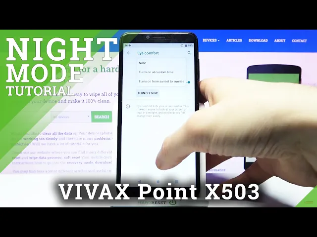 Video thumbnail for How to Enable Night Mode on VIVAX Point X503 – Eye Comfort