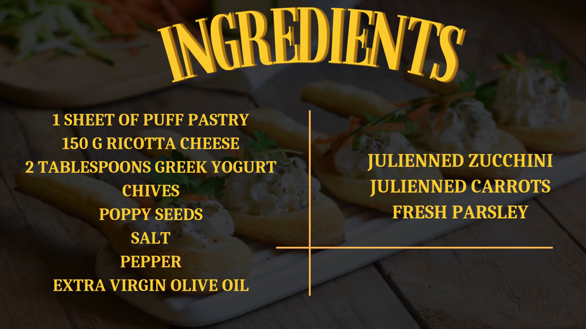 Video thumbnail for Puff Pastry Spoons