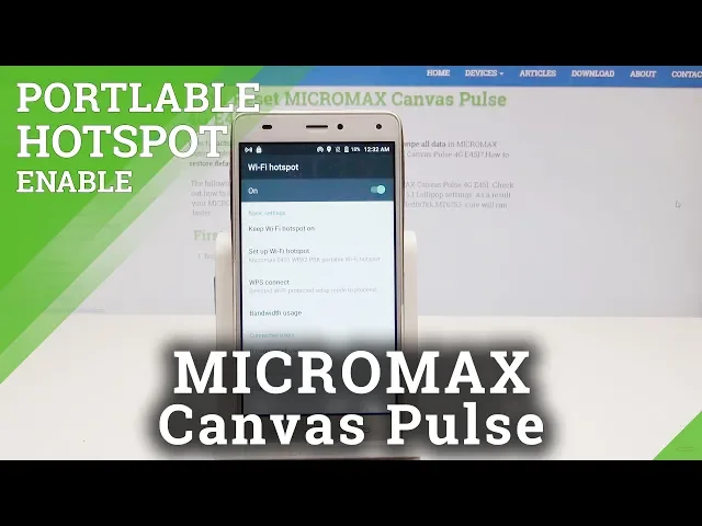 Video thumbnail for Portable Hotspot in MICROMAX Canvas Pulse 4G - Share Mobile Data