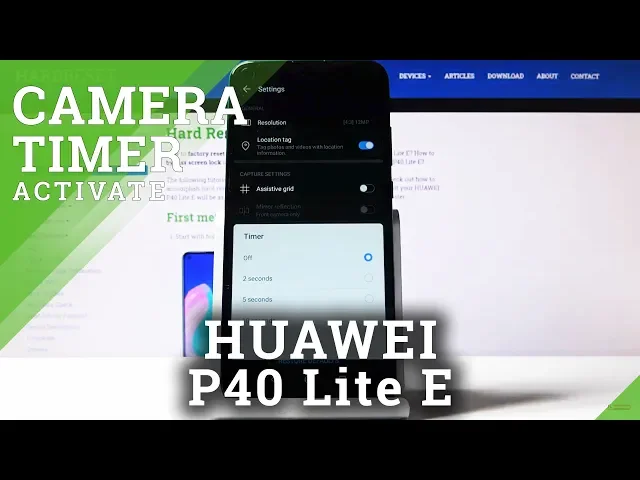 Video thumbnail for How to Set Camera Timer on HUAWEI P40 Lite E – Delay Moment when Photo Will Be Shoot