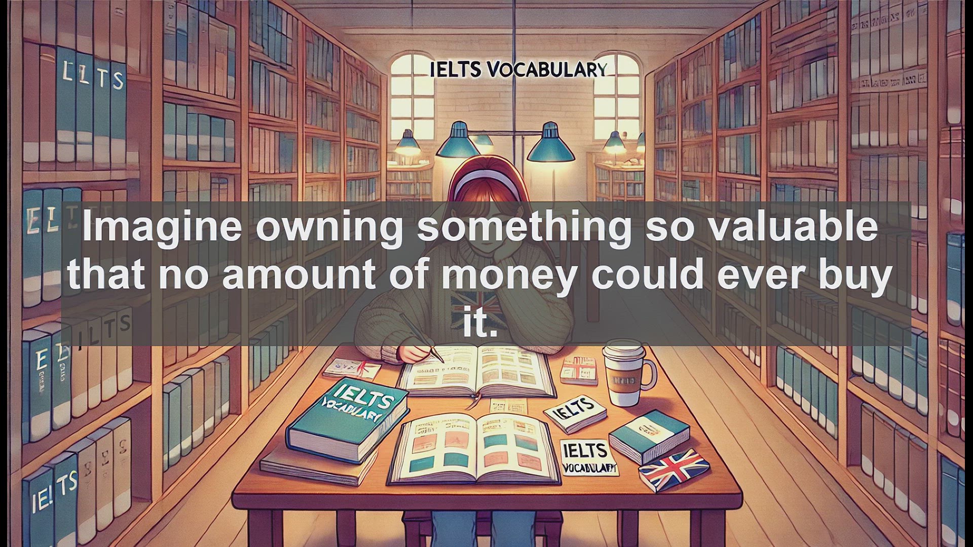 'Video thumbnail for 2500 Must Know IELTS 6.5 Vocabulary - Understanding 'Priceless': Beyond Monetary Value'