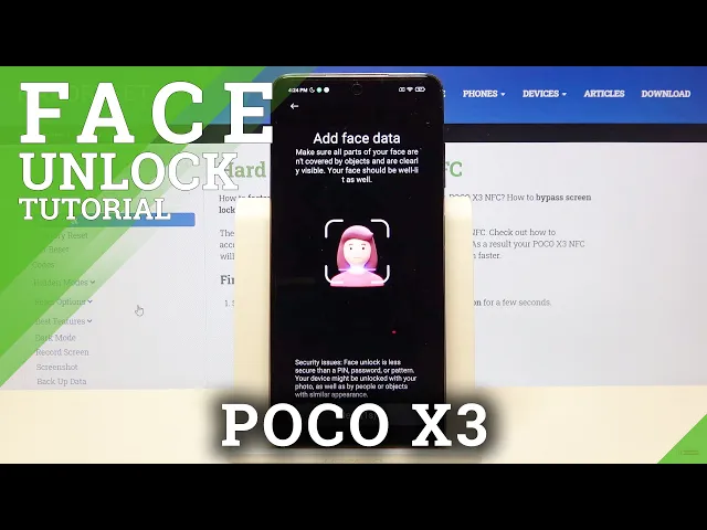 Video thumbnail for How to Set Up Face Unlock on POCO X3 – Use Face Recognition
