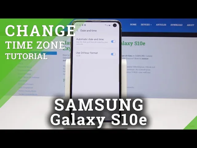Video thumbnail for How to Change Date & Time in SAMSUNG Galaxy S10e - Set Up Time Settings