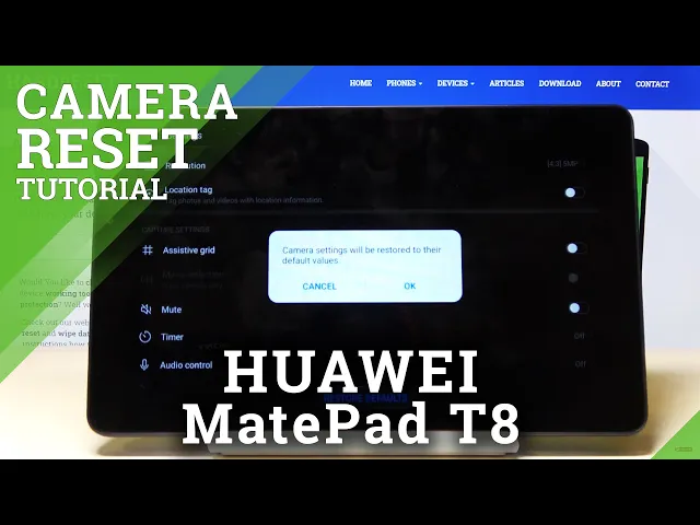 Video thumbnail for How to Reset Camera Settings in HUAWEI MatePad T8 – Erase Camera Personalization