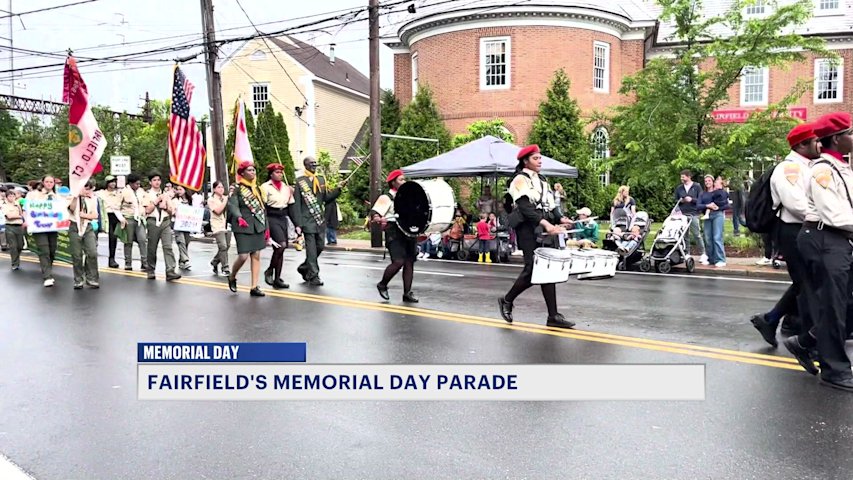 Video thumbnail for Fairfield Memorial Day parade held despite wet weather