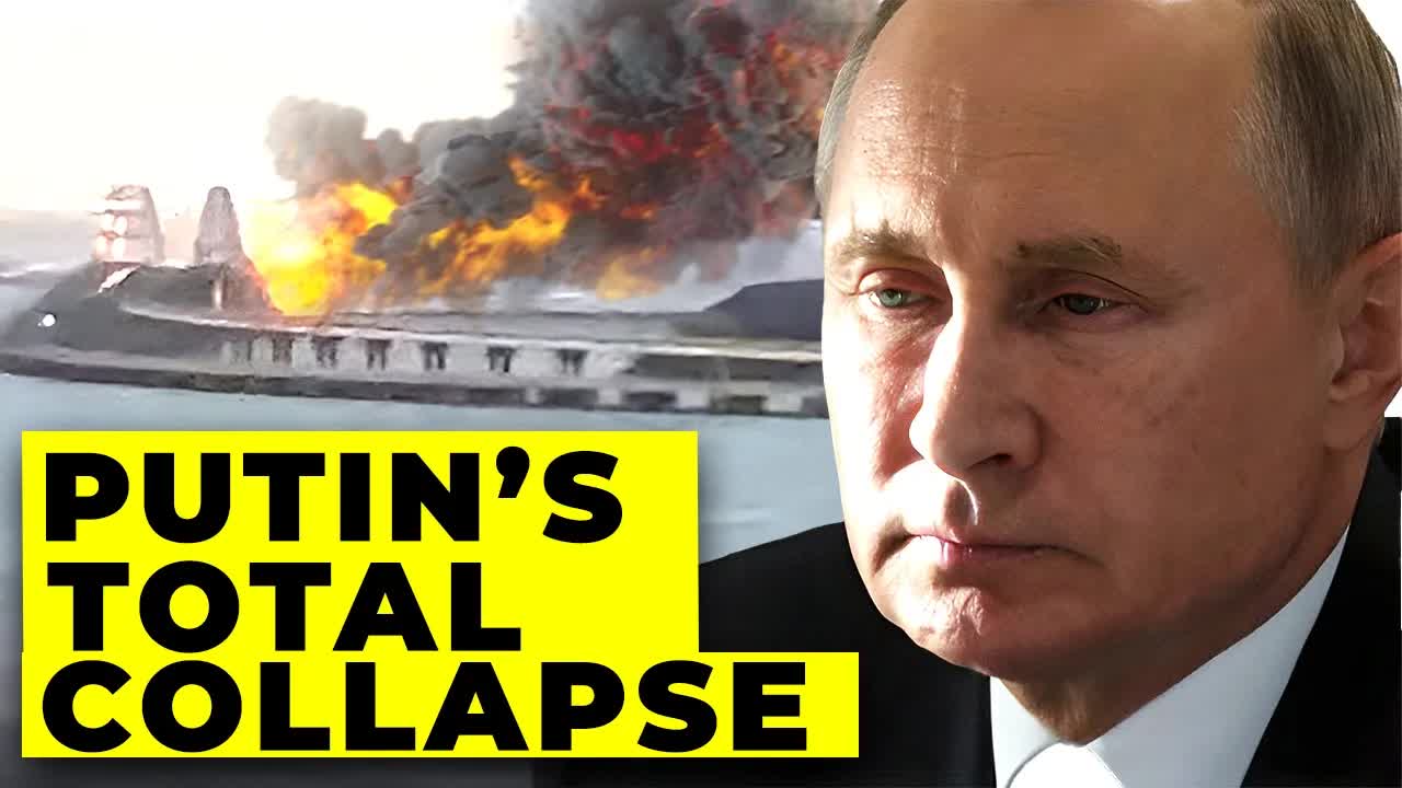 Video thumbnail for business basics: putin scared? crimea & kerch bridge under attack amid ukraine war