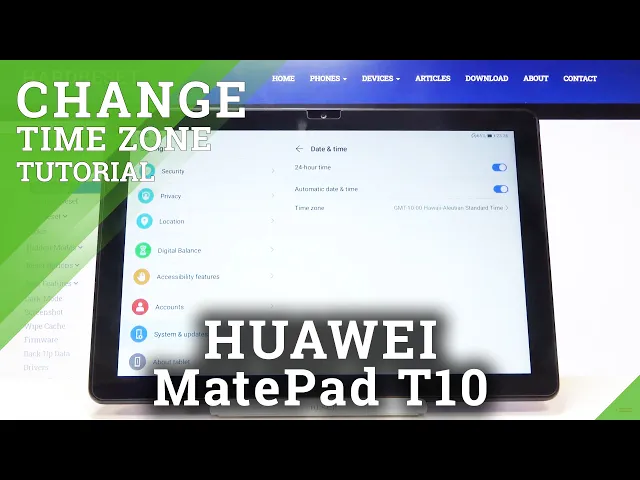Video thumbnail for How to Set Up Date & Time in HUAWEI MatePad T10 – Update Time Automatically