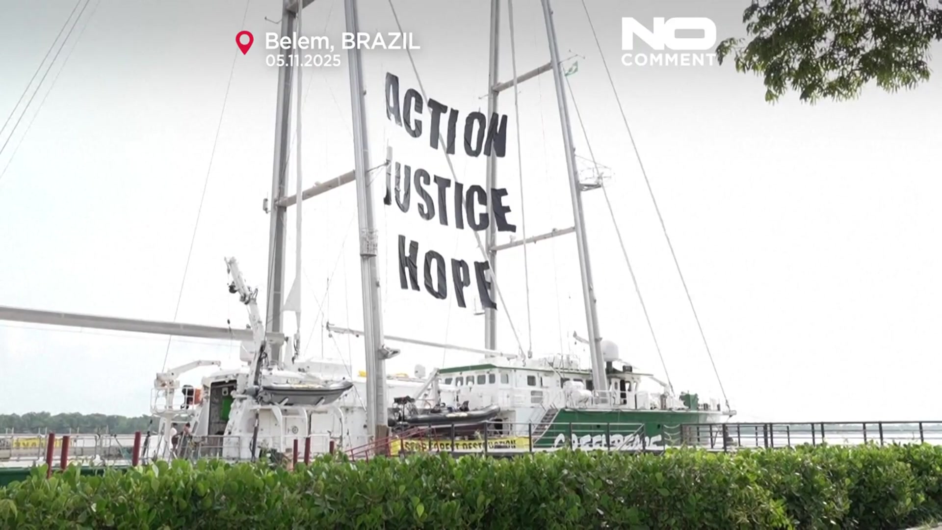 'Video thumbnail for COP30 activists in Belem call for genuine climate action and implementation'