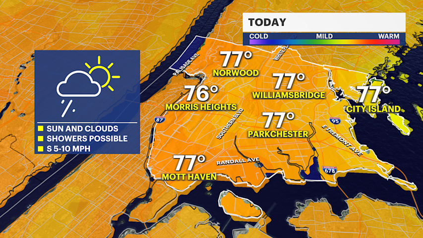 Video thumbnail for Several chances of thunderstorms to start September across The Bronx