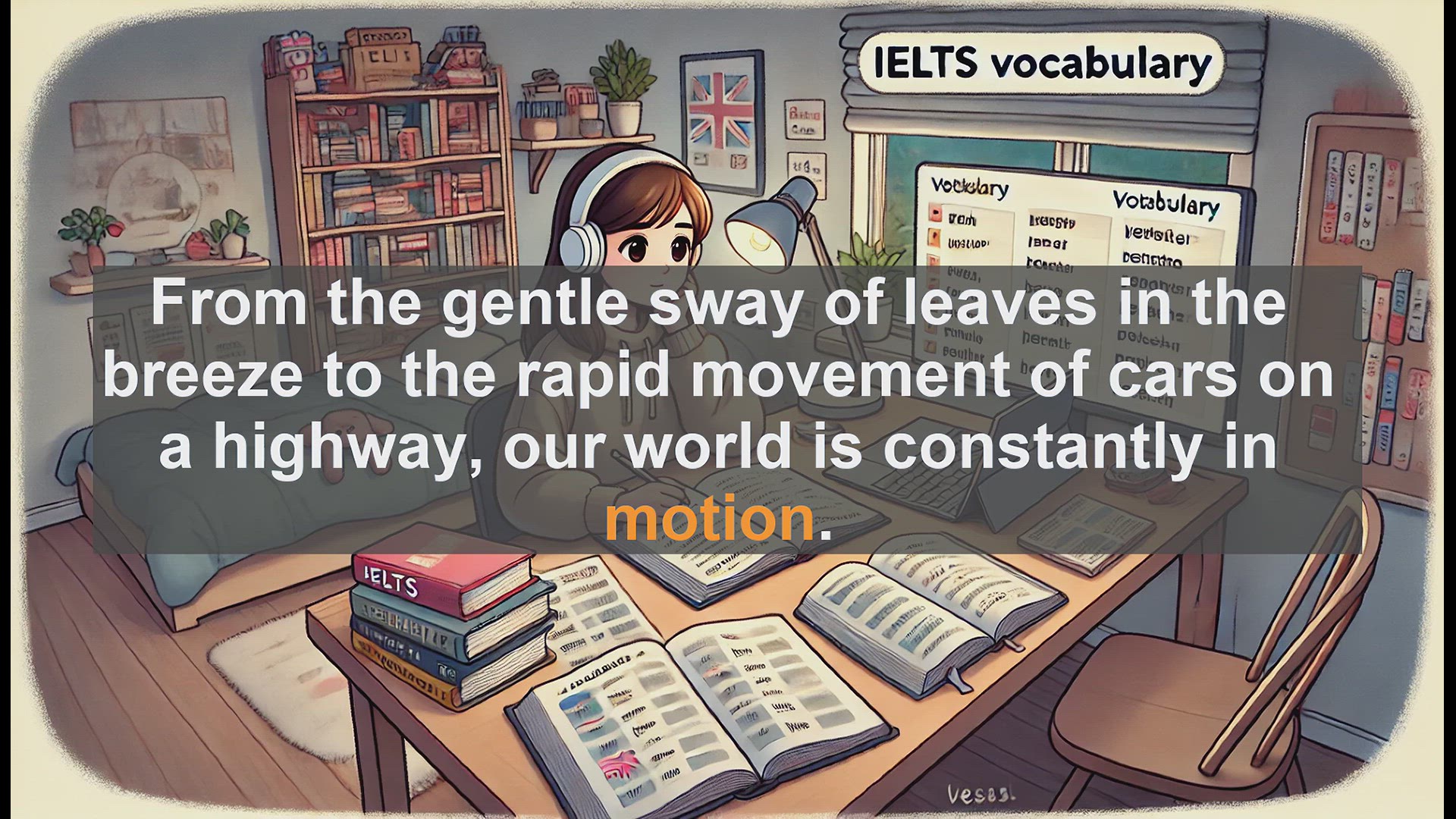 'Video thumbnail for 2500 Must Know IELTS 6.5 Vocabulary - Understanding 'Motion': Key Word for IELTS Success'