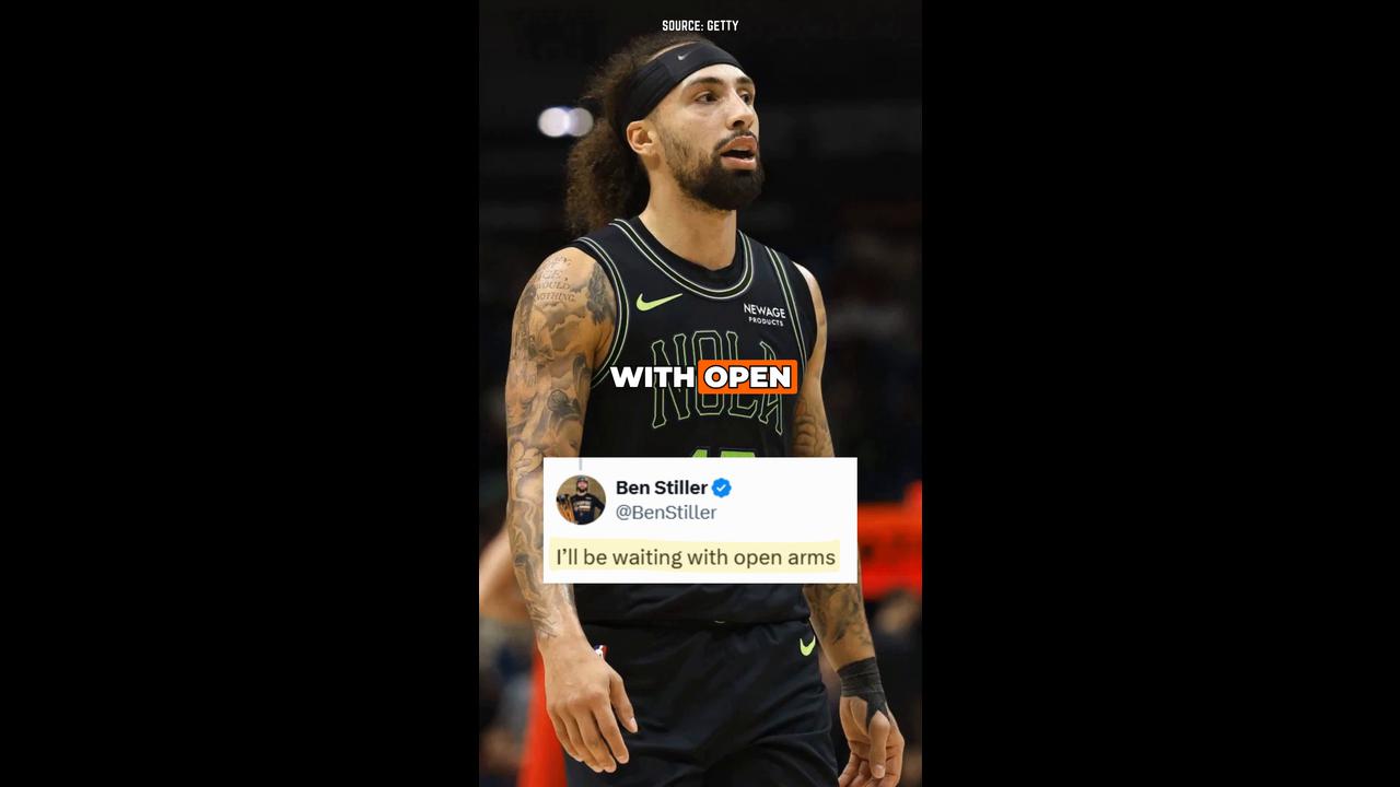 Video thumbnail for Ben Stiller reacts to Knicks’ Jose Alvarado trade