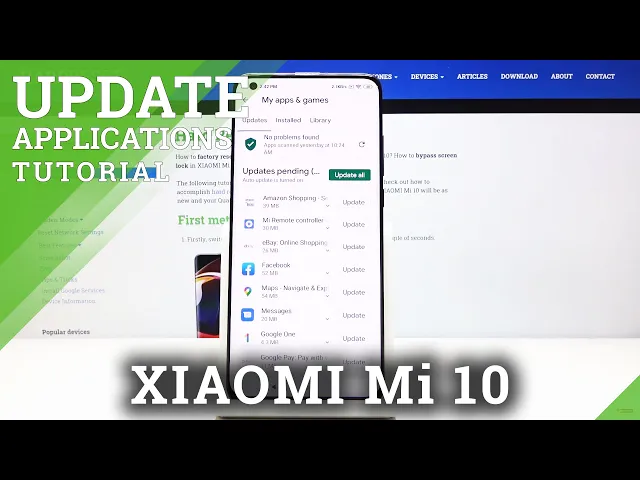 Video thumbnail for How to Update Apps in XIAOMI Mi 10 – Download Actualizations